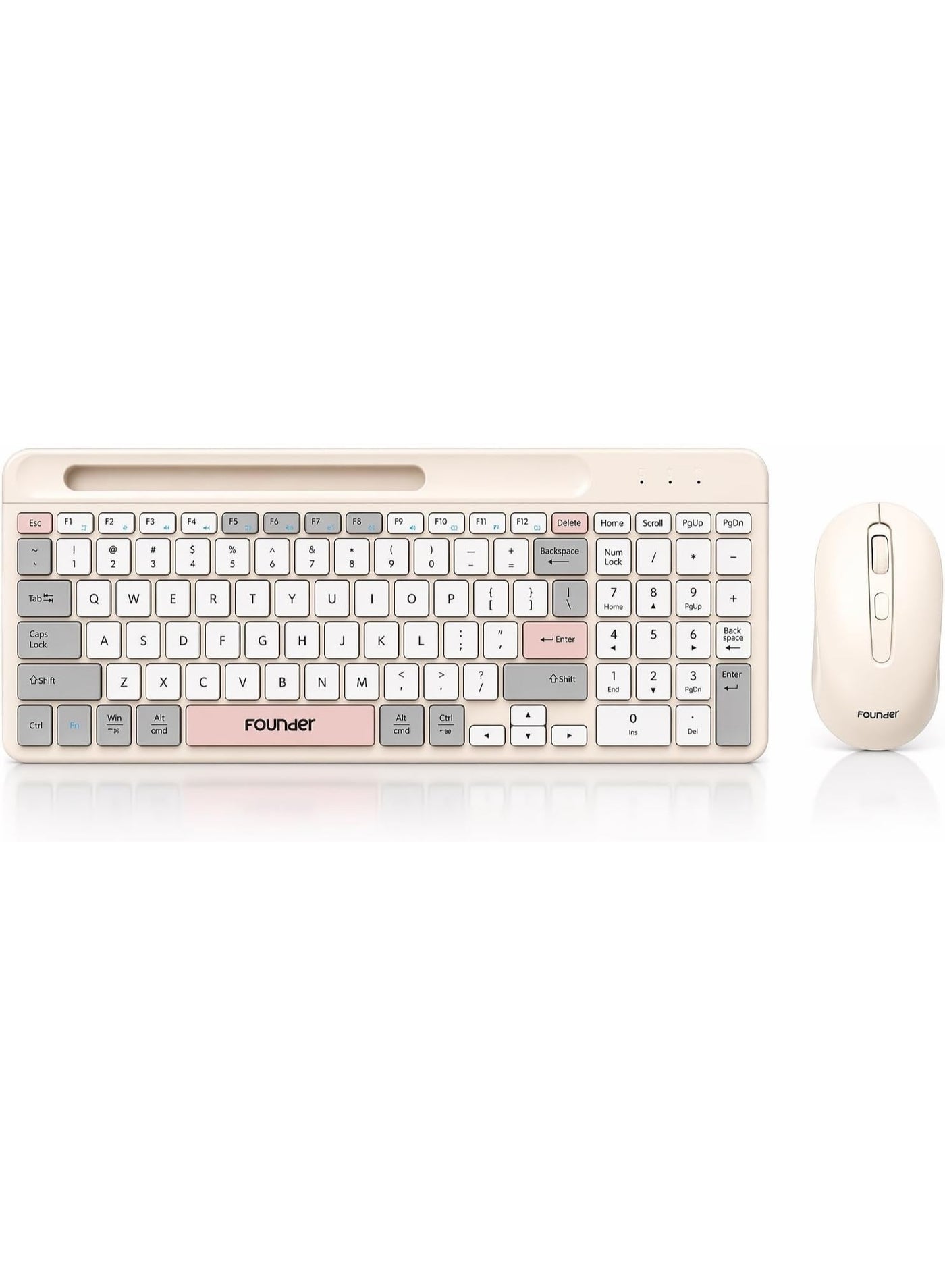 فاوندير Founder KN500 Wireless Keyboard Mouse Combo usba