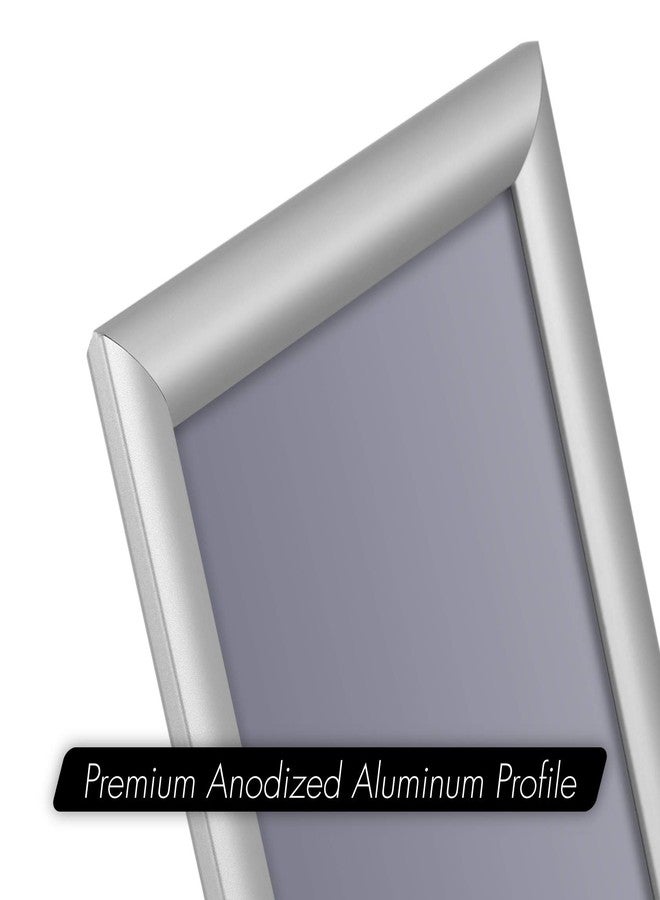 INNOVART Aluminum Snap Frame for Poster 16” x 24”, Front Load Snap Frame Poster with PVC Protective Film for A2 Size, Metal Picture Frame Wall Mounting, Easy Open Aluminum Display Profile - Image 3