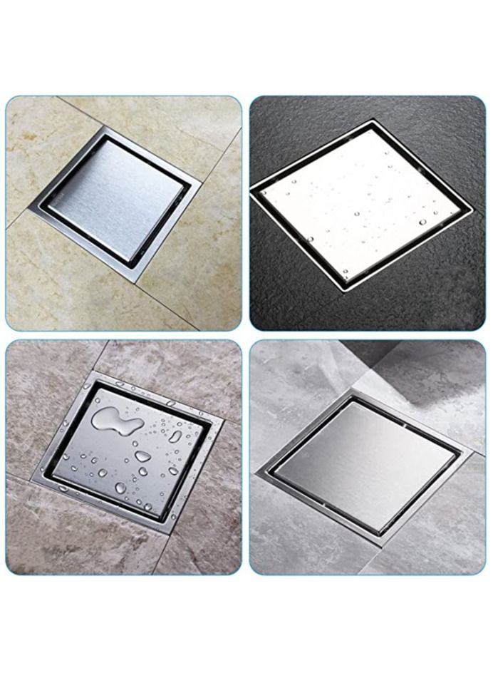OR Shower Drain Square ZS3-200 -TH01  Stainless Steel 304 - size 20*20 cm - Image 3
