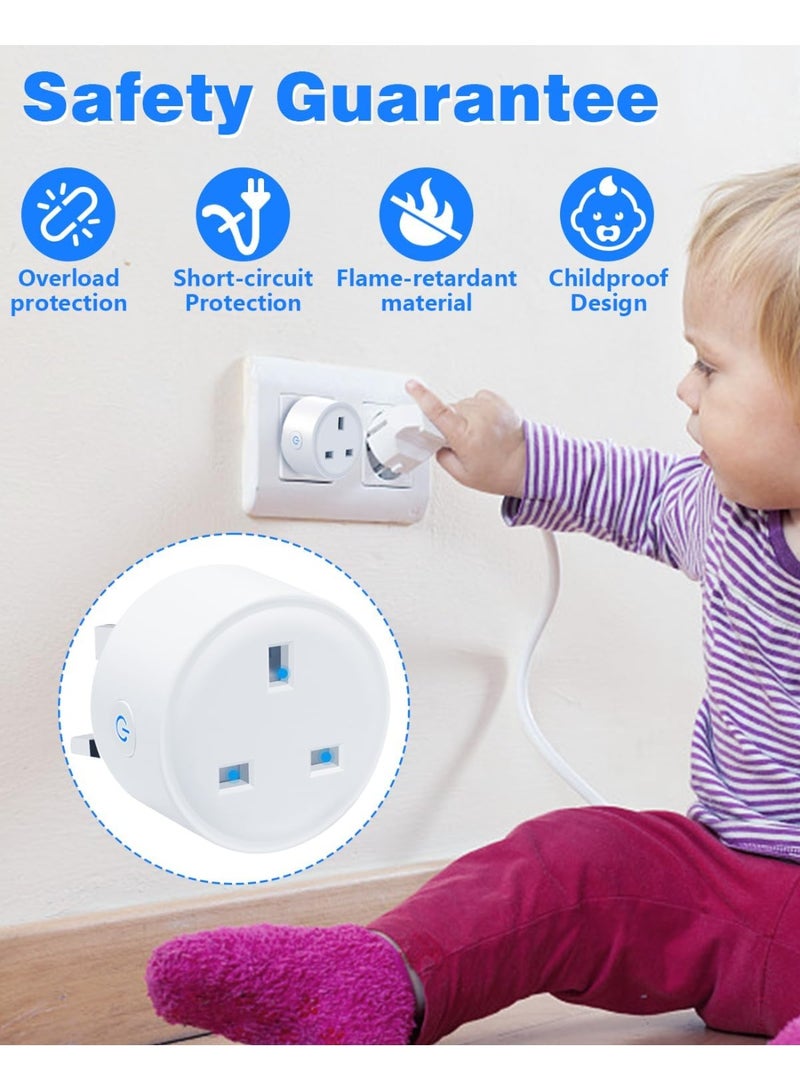 Blazon 1 PACK Zigbee Smart Plug, 16A Smart Outlet Plug Socket Compatible with Alexa, Smart Life & Tuya APP Wireless Remote Control, with Remote Control & Voice Control, Power Measure, Timer Function, Zigbee Hub Required - Image 5