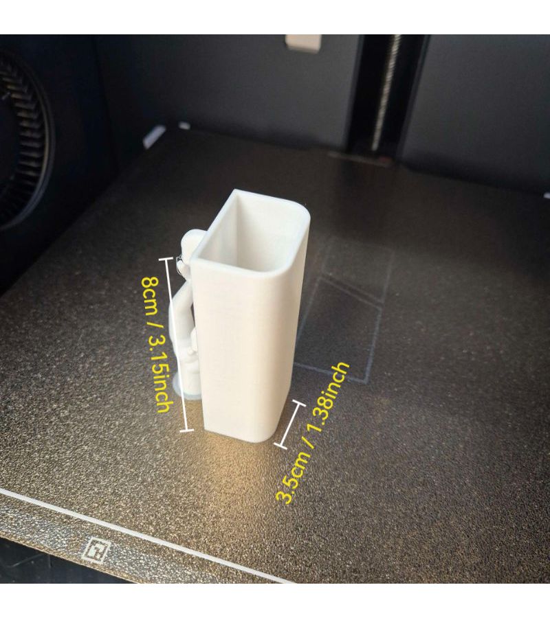 Black Skadis Compatible Wall Mounted Storage Box for Stationery Tools - Image 3