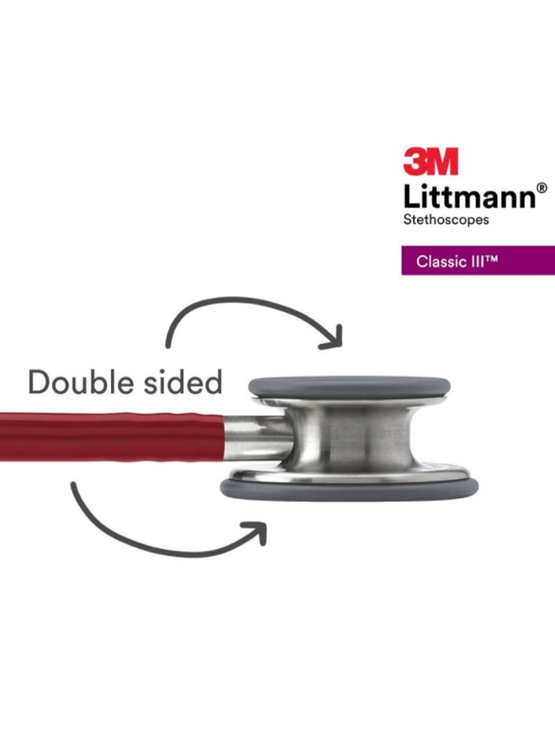 ليتمان سماعة طبية ليتمان كلاسيك 3 - 5627 - لون عنابى - Image 1