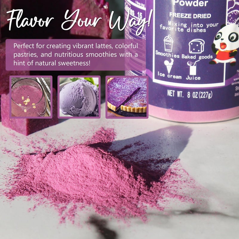 NPG 100% Pure Purple Sweet Potato Powder(Purple Yam Ube) 8 Ounces, All Natural Purple Dry Food Coloring Powder for Baking, Smoothies, Pasta, Tortillas, Vegan Gluten Free Non-GMO - Image 5
