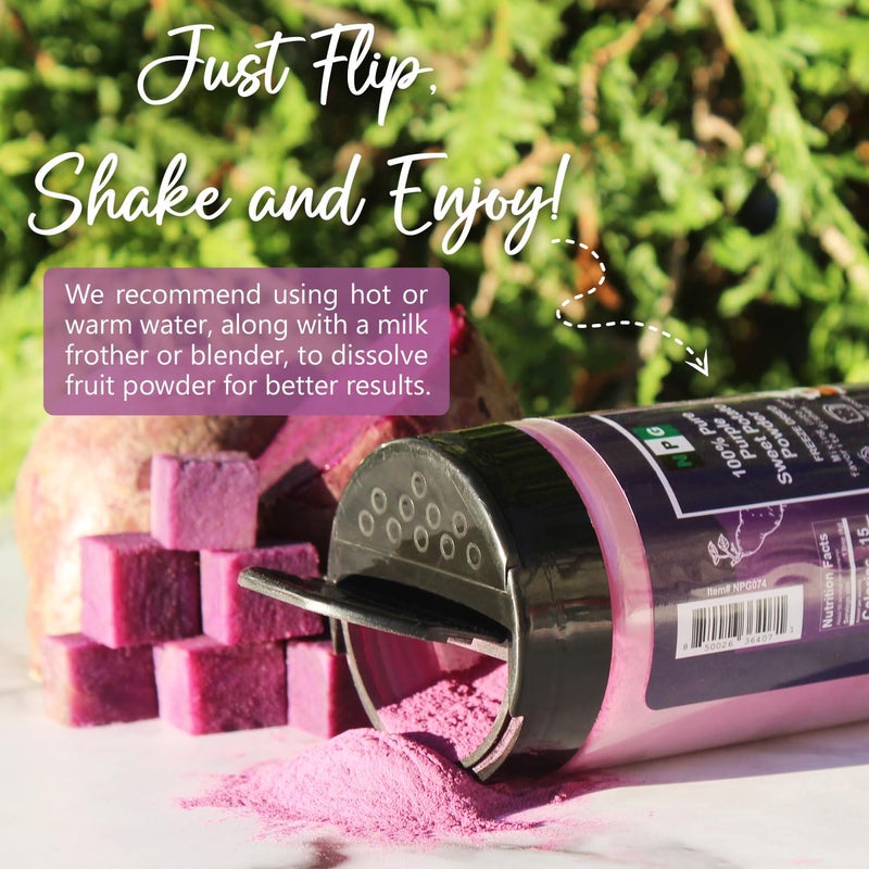 NPG 100% Pure Purple Sweet Potato Powder(Purple Yam Ube) 8 Ounces, All Natural Purple Dry Food Coloring Powder for Baking, Smoothies, Pasta, Tortillas, Vegan Gluten Free Non-GMO - Image 3