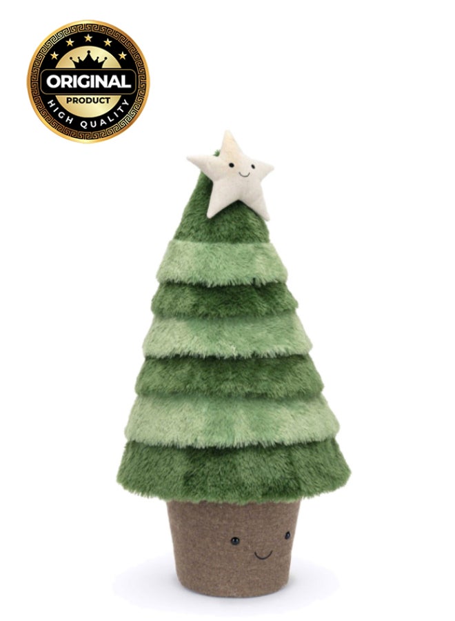 Jellycat Amuseables Nordic Spruce Christmas Tree Plush – Soft Stuffed Toy with Cordy Legs, Cute Valentine’s Gift for Kids & Adults, Collectible Jellycat, 27cm - Image 1