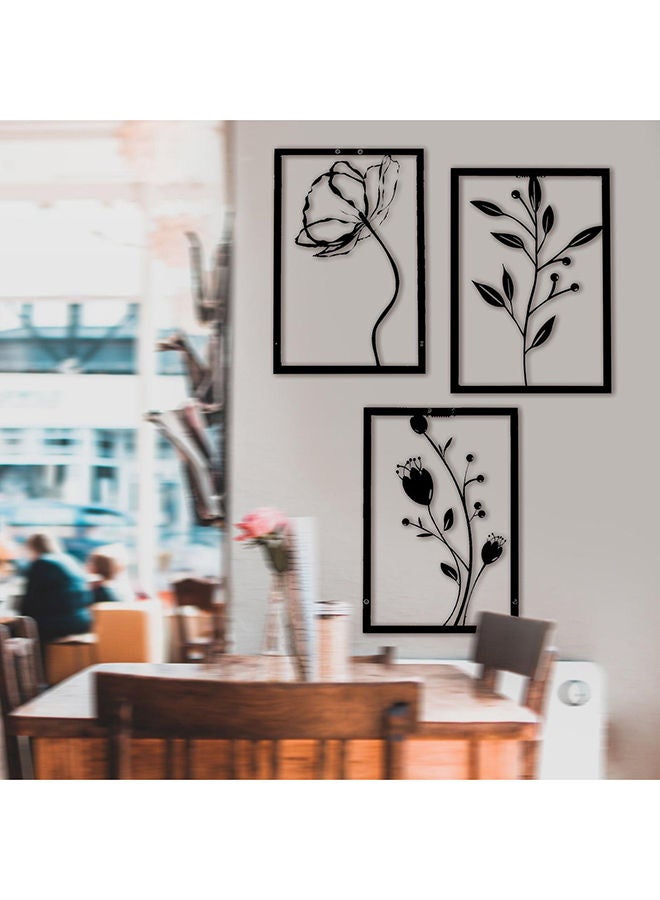 3 Flower Wall Decor Set - Image 3