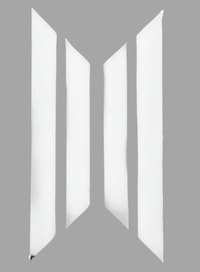 الندى برواز مكيف شباك خشب ابيض جاهز عالي الجودة براويز مكيفات اطار ديكور مانعة للغبار والحشرات يحافظ على هواء التكييف سهولة الفك التركيب التنظيف - Image 2