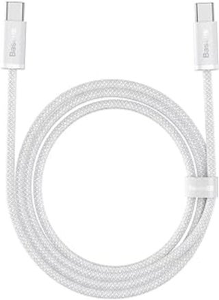 Yato Baseus Dynamic Series 100W Type-C to Type-C Fast Charging Data Cable, 2 Meter Length, White. - pzsku/Z0EF4F49A5507744118F3Z/45/_/1717267512/e12f3b20-c510-48b6-a885-18924c28988e