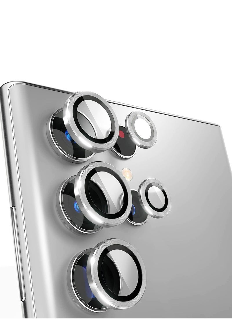 TIGER Samsung Galaxy S24 Ultra 5G 2024 Premium Camera Lens Film Protector Shield (MLHICR) - Clear/Silver – High-Quality Scratch & Impact Resistant Lens Protector for Enhanced Camera Protection  - Image 2