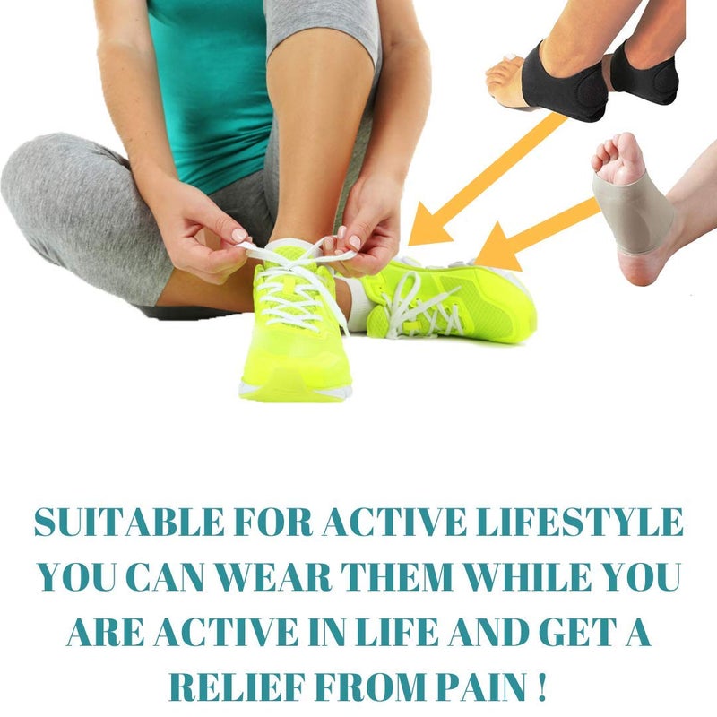 MEDIZED MEDIZED® Plantar Fasciitis Therapy Wrap Heel Foot Pain Arch Support Ankle Brace Insole Orthotic (Universal Size)  - Image 5