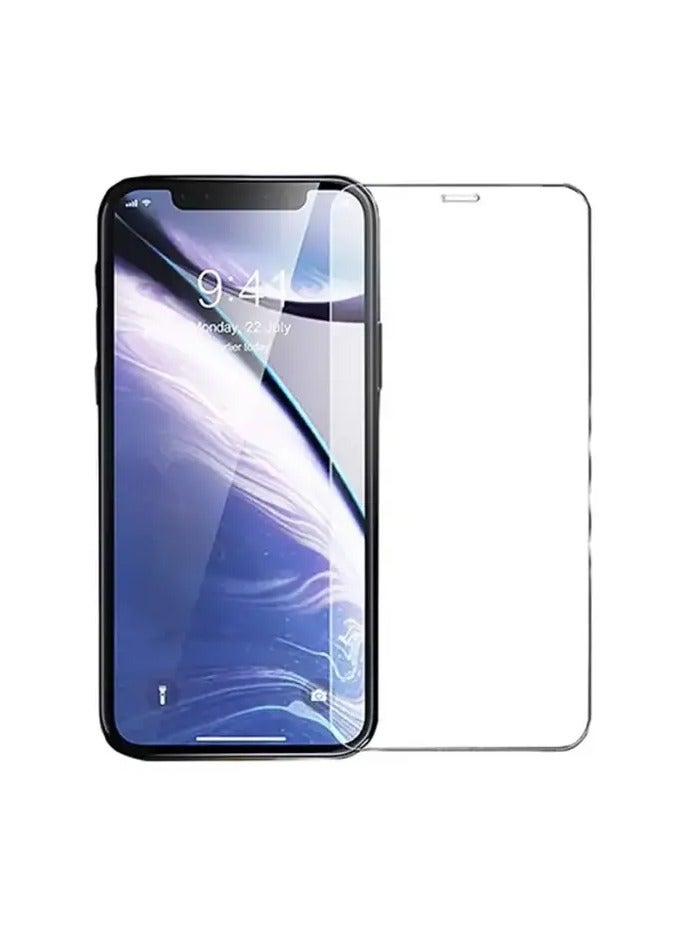 شاشة حماية زجاجية بالكامل لهاتف iPhone 11 الجديد - شفاف كريستالي