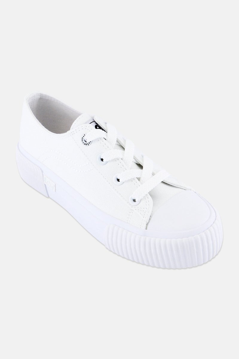 LEE Women Isla C Lace Up Casual Shoes, White - Image 1