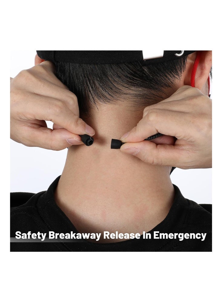 SENDEFN Premium ID Badge Holder with Lanyard, Retractable Badge Reel, Safety Breakaway Buckle, Card Slots Soft Silicone ID Card Holder Vertical for Office Staff Teachers Employees （Black-Vertical） - Image 5