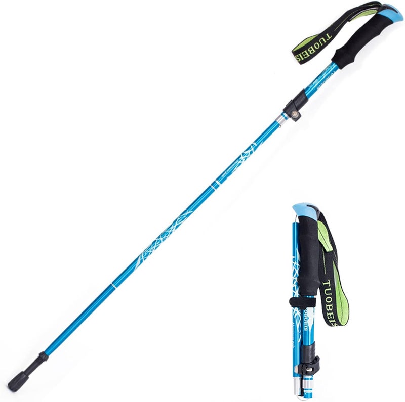 N.C Nc Aluminum Collapsible Ultralight Travel Trekking Hiking Pole For Men And Women，Hiking Sticks Alpenstock Walking Sports Outdoors Camping - Image 1