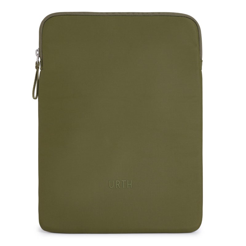 Urth Urth Naos Laptop Sleeve - 13-14 Inch Padded, Water Resistant, Recycled Laptop Case Compatible with MacBook Air/Pro in Green  - Image 1