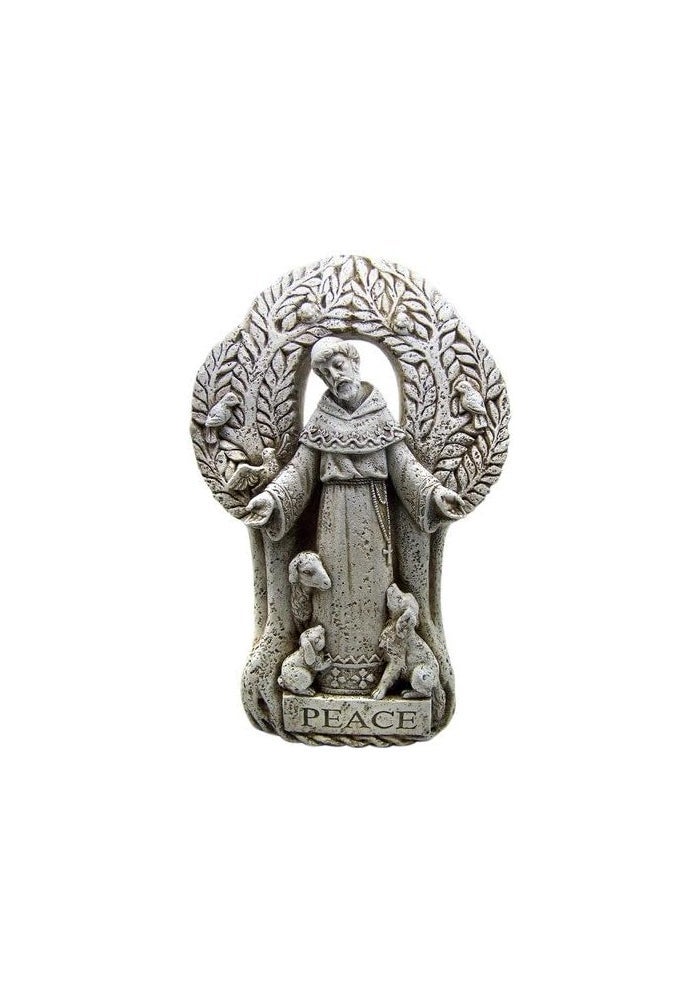 CB Patron Of Animals Saint St Francis Of Assisi Peace Tree Statue - 12.5 Inch Resin Garden Decor - Image 2