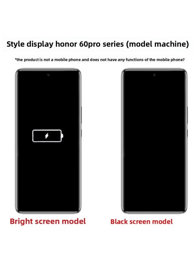 طراز الهاتف المحمول BA Gang مناسب لهاتف Huawei Glory 60 نموذج محاكاة لعبة Glory Bright Screen Model Machine نماذج زجاجية قابلة للتطبيق: شاشة سوداء [شاشة غير ساطعة] - نموذج محلي عشوائي - Image 3
