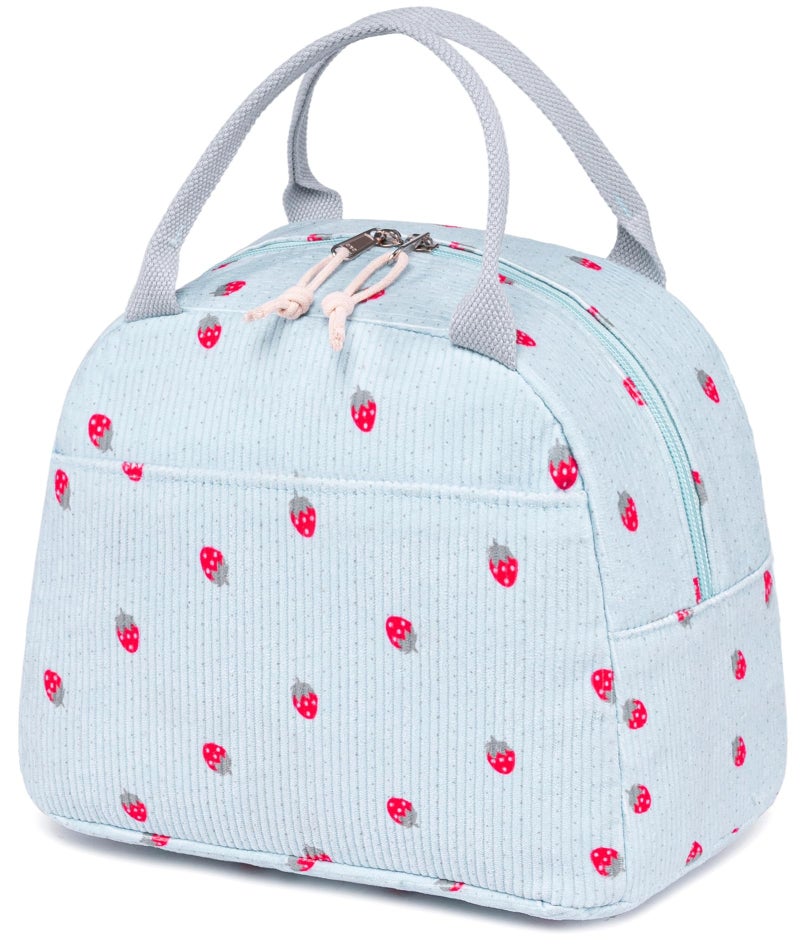 Bluboon Lunch Bag for Women Men Cute Corduroy Lunch Tote Bags Reusable Insulated Lunch Box Large Capacity Reusable Insulated Cooler for Work Picnic or Travel - Image 1