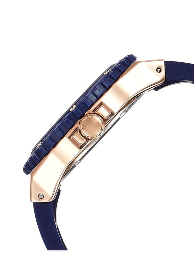 GUESS Silicone Analog Silver Dial Women Watch - W0149L5 - Blue  - Image 2