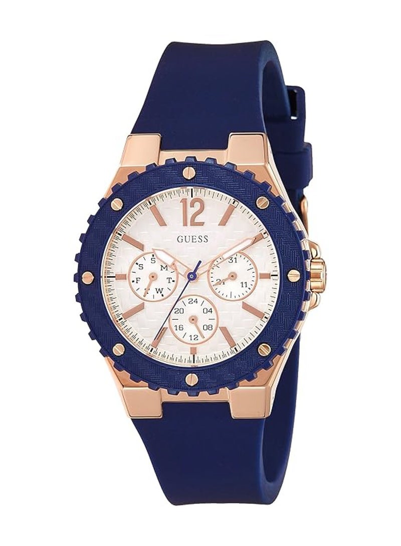 GUESS Silicone Analog Silver Dial Women Watch - W0149L5 - Blue  - Image 4