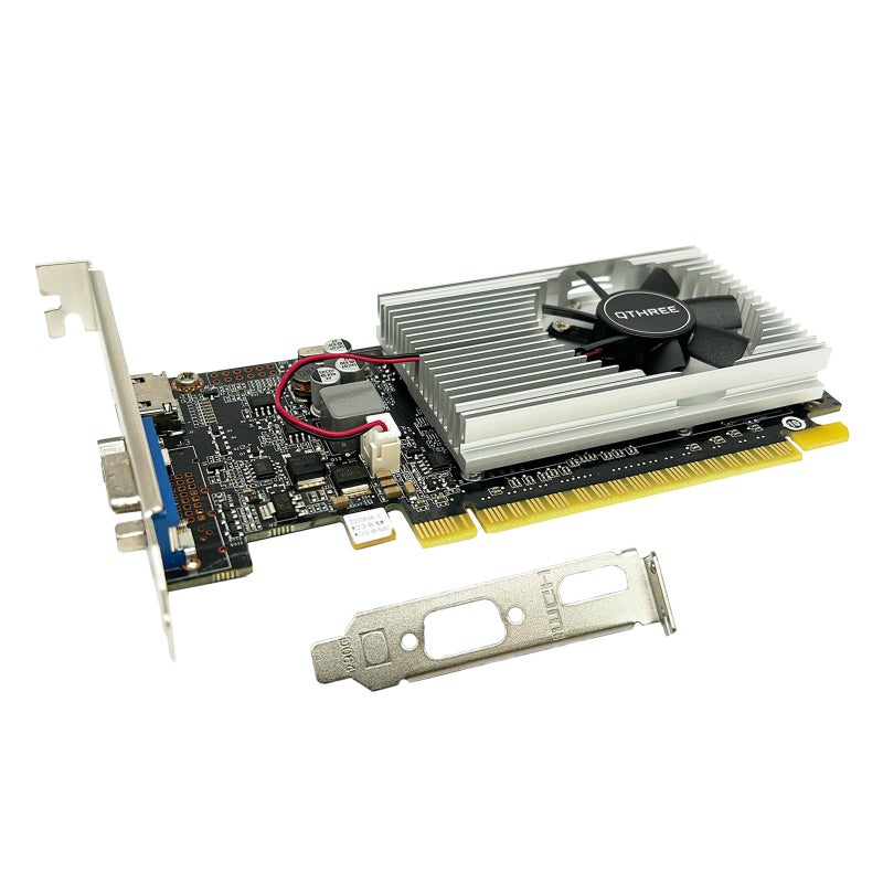 QTHREE GeForce GT 210 Graphics Card,1024 MB DDR3 64 Bit,HDMI,VGA,Low Profile Video Card for PC,GPU,PCI Express 2.0 x16,SFF,Low Power - Image 1