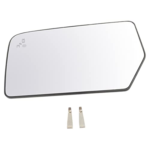 TRQ Mirror Glass Heated Blind Spot Detect Driver Side LH for Ford Expedition - Image 1