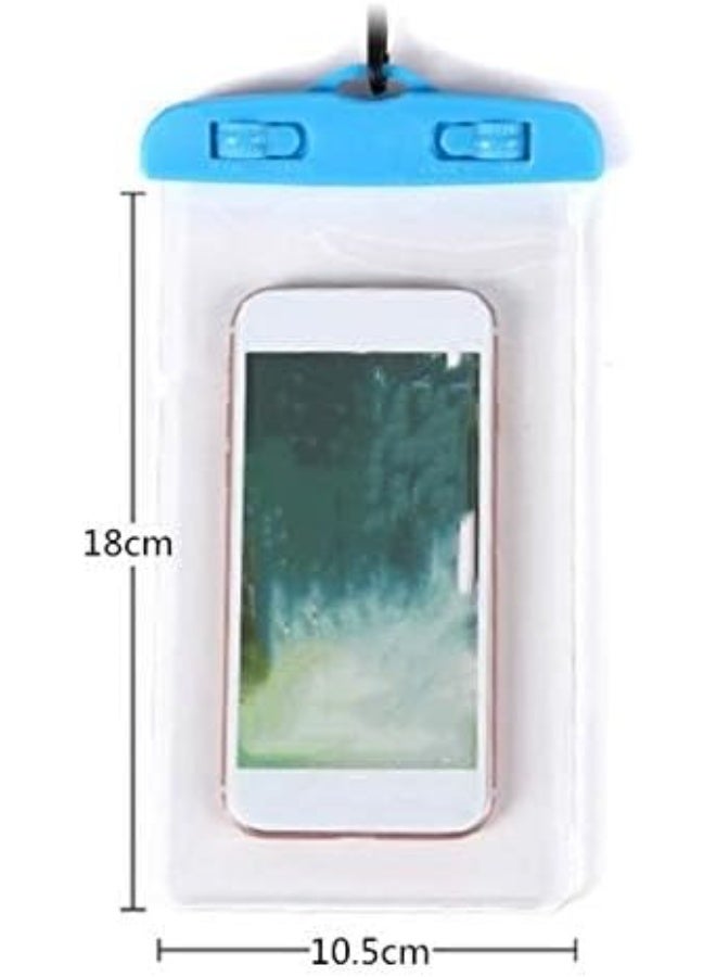 حقيبة واقية للموبايل ضد الماء – جراب شفاف مانع لتسرب المياه مع إغلاق محكم للاستخدام أثناء السباحة، الشاطئ، الغوص والأنشطة الخارجية – أسود - Image 2