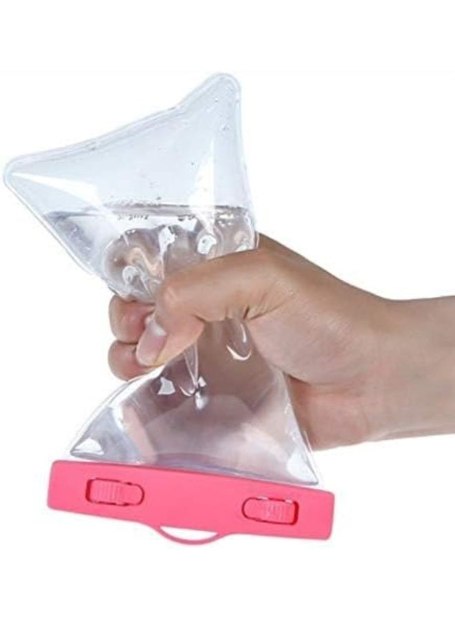 حقيبة واقية للموبايل ضد الماء – جراب شفاف مانع لتسرب المياه مع إغلاق محكم للاستخدام أثناء السباحة، الشاطئ، الغوص والأنشطة الخارجية – أسود - Image 1