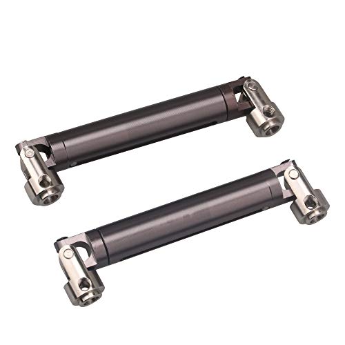Mxfans 2PCS Titanium Al Upgrade DriveShaft Replacement for AXIAL SCX10 Electric 4WD RC110 OffRoad Model Car - Image 5