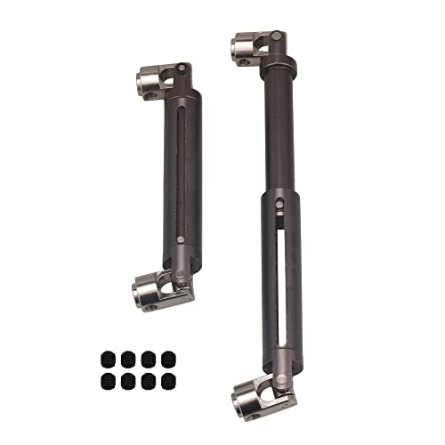 Mxfans 2PCS Titanium Al Upgrade DriveShaft Replacement for AXIAL SCX10 Electric 4WD RC110 OffRoad Model Car - Image 1
