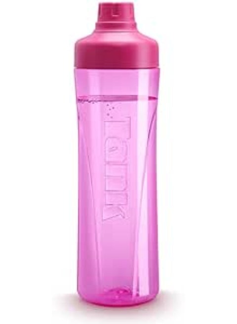 Tank Tritan Plastic Water Bottle 800mL, Pink, BPA Free