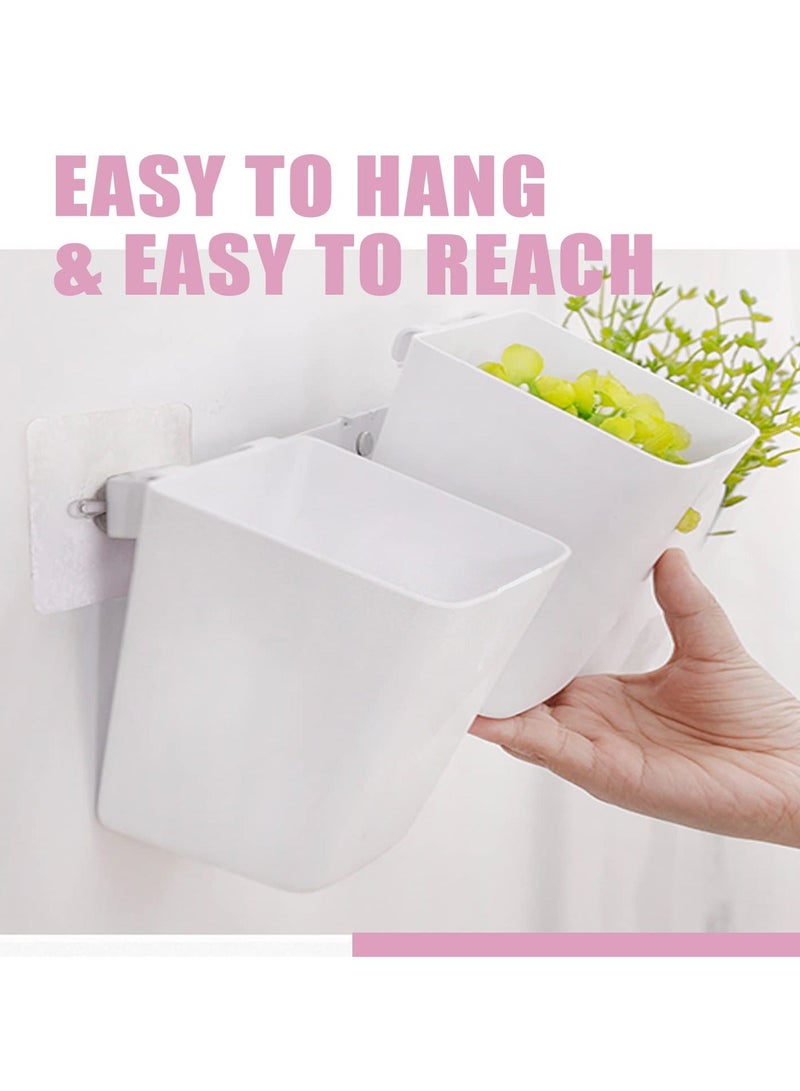 Y&D Hanging Cup Holde, 6 Pack Rolling Cart Accessories, Trolley Basket Storage Bucket Container for Kids, Organize Home Kitchen Office Craft Supply  - Image 5