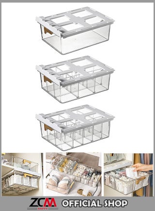 3-Piece Underwear Storage Box Underwear Socks Finishing Box Drawer-Style Compartment Household Wardrobe Storage Box - pzsku/Z0EF5A8FF1AF2ECE269EDZ/45/_/1726575814/ea998c6b-bbea-4f9b-b3e4-ff7148b169ad