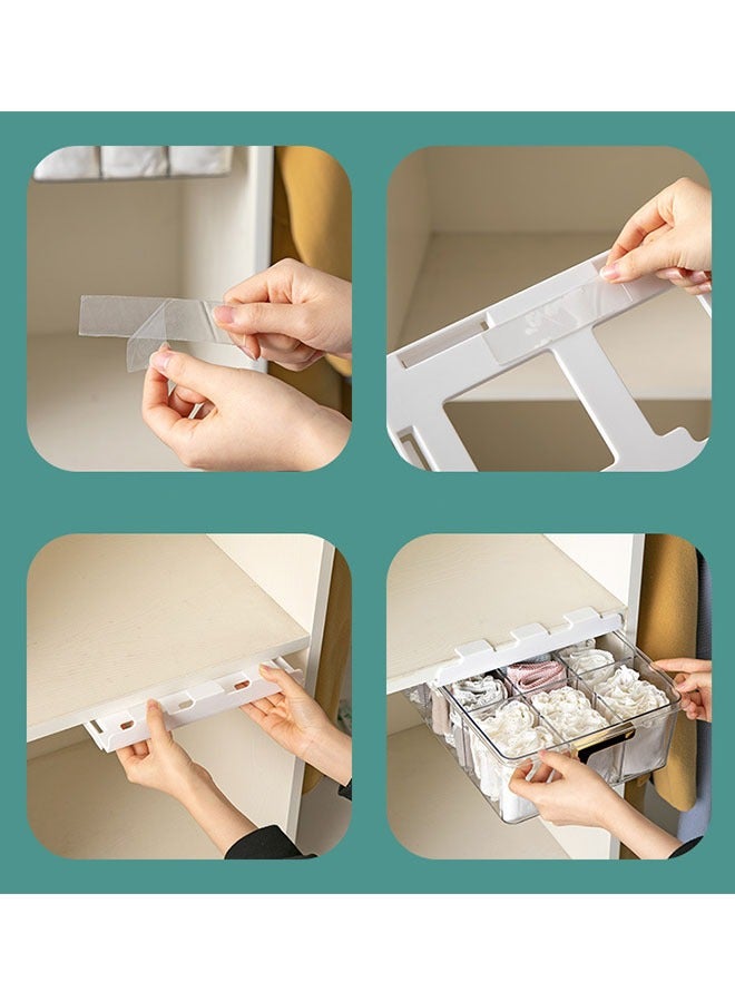 3-Piece Underwear Storage Box Underwear Socks Finishing Box Drawer-Style Compartment Household Wardrobe Storage Box