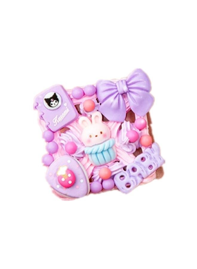 Cream Gel Goo Card Suit Girl Six National Day Gift Diy Full Goo Card Hand Account Sticker Gift Box Fire Paint