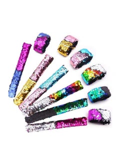 Alissa 24pcs Slap Bracelet,Kids Squin Bracelet Mermaid Bracelet Flip Wristband Bracelet Kids Birthday Party Favors Supplies  - Image 1