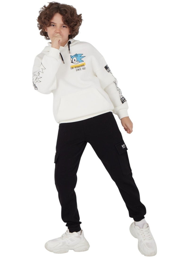 تشويس بيجامة شتوي ملتون ولادي "سونيك"  راحة ودافئة لطفلك في فصل الشتاء كود 208 - Image 2