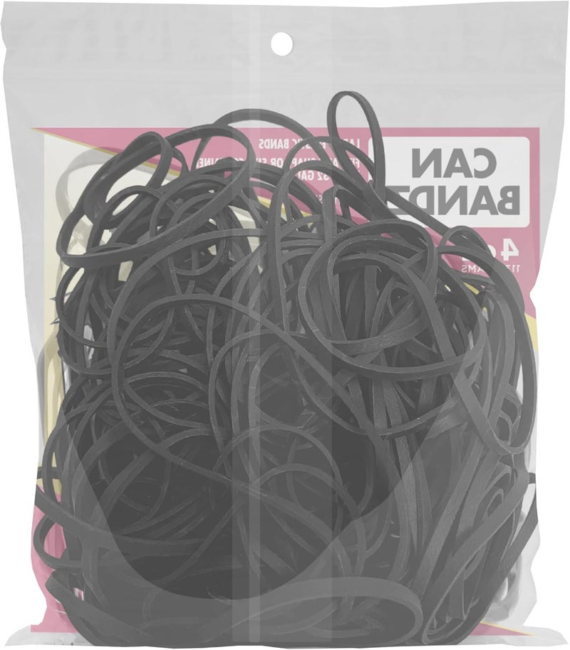 Alliance Rubber Company Can Bandz - 50 Count Black Elastic Bands for Wastebasket Liners - Image 2