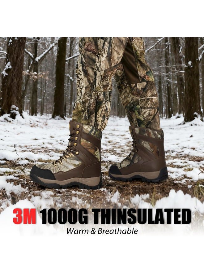 Hunthor Hunting Boots for Men, 1000g Insulated with EVA Midsole, Waterproof Leather Hiking Next Camo G2 Outdoor Boots, Warm Cold Weather, Lightweight and Breathable Shoes (Size 7-14), Next Camo G2, 7 - Image 4