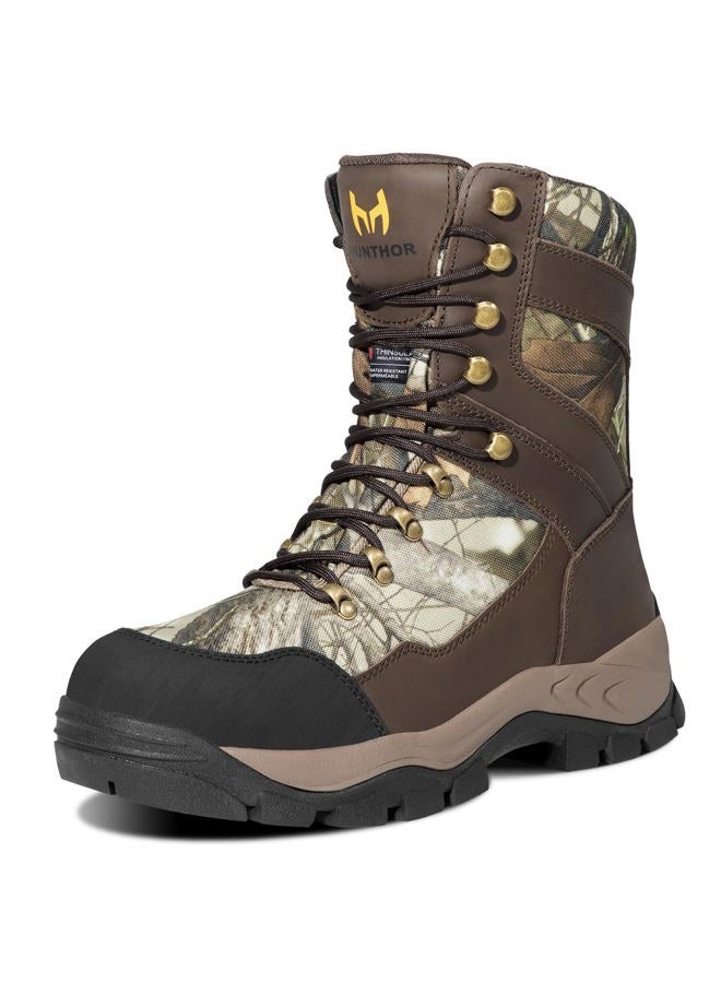 Hunthor Hunting Boots for Men, 1000g Insulated with EVA Midsole, Waterproof Leather Hiking Next Camo G2 Outdoor Boots, Warm Cold Weather, Lightweight and Breathable Shoes (Size 7-14), Next Camo G2, 7 - Image 1