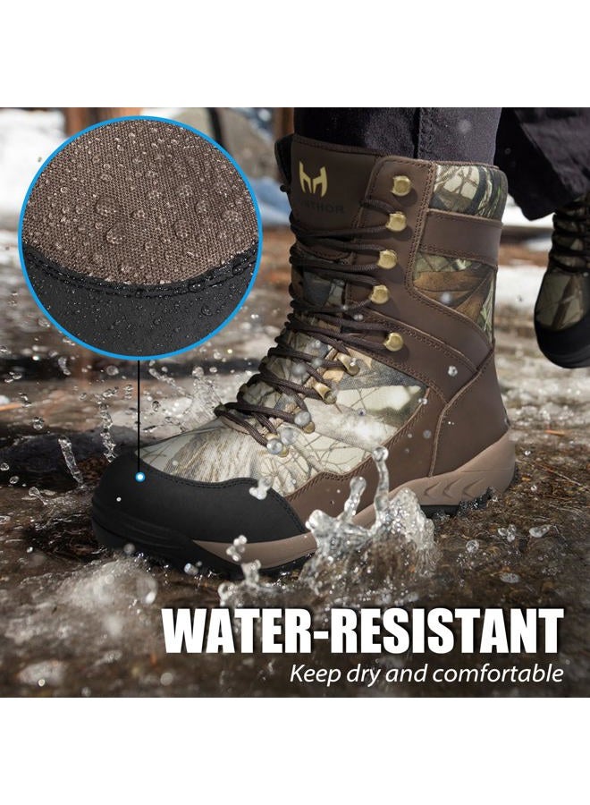 Hunthor Hunting Boots for Men, 1000g Insulated with EVA Midsole, Waterproof Leather Hiking Next Camo G2 Outdoor Boots, Warm Cold Weather, Lightweight and Breathable Shoes (Size 7-14), Next Camo G2, 7 - Image 5