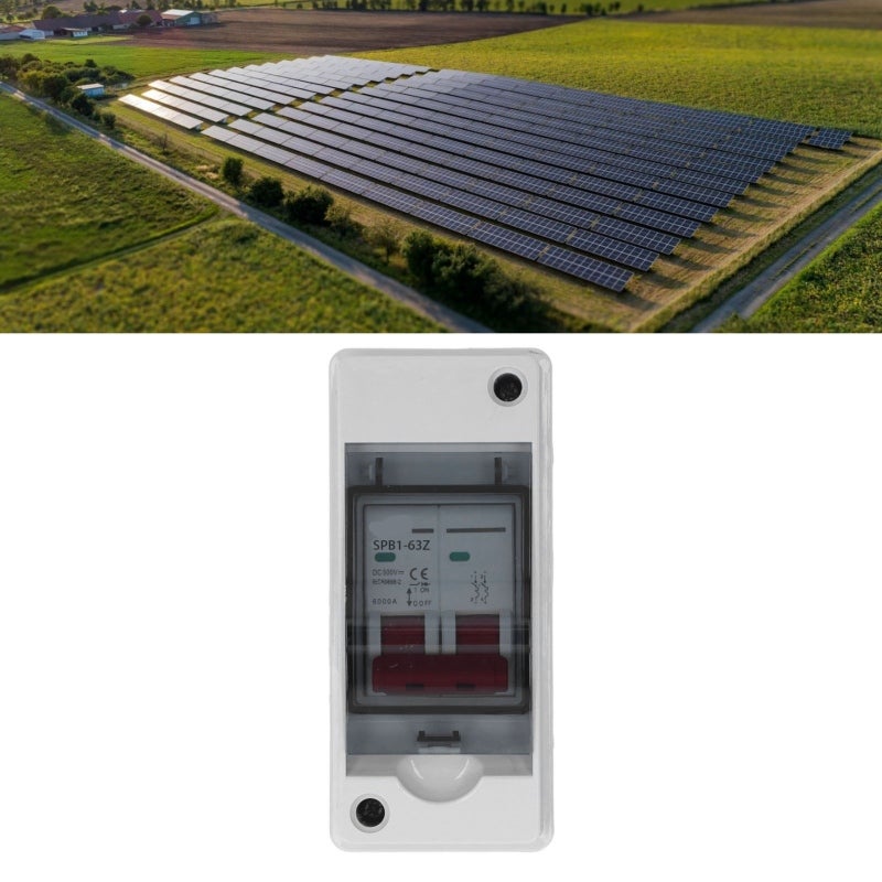Solar Photovoltaic DC Combiner Box: 500V, IP65 Waterproof, Plug-and-Play Design - Overvoltage Overload Thunder Protection, Transparent Cover for Grid Connected Off Grid Solar Panel Arrays, Indoor Outd - Image 3