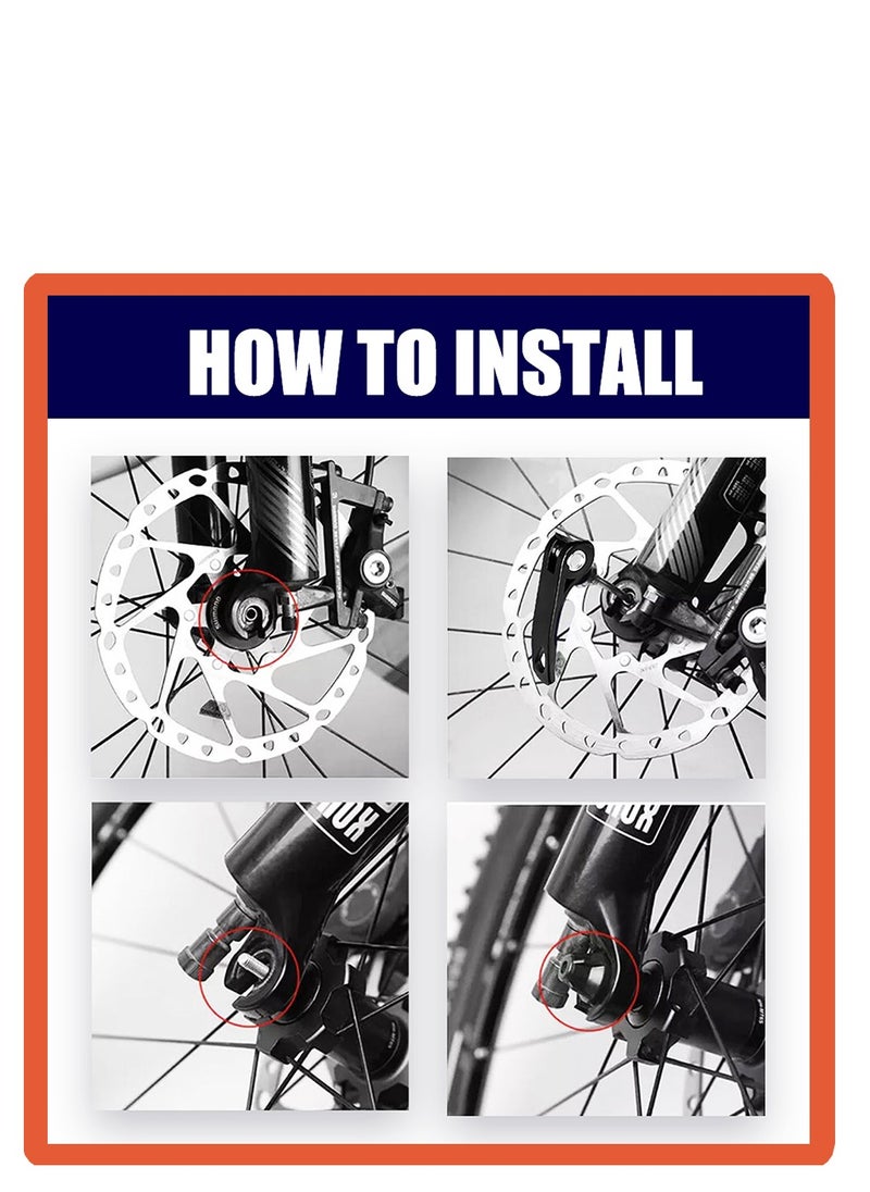 يا كومز إصدار سريع سكوير العجلة الأمامية / الخلفية ، Yakumuz Mountain Bike Road Bike Wheel Axle سكوير الإصدار السريع ، مركز عجلة الدراجة الأمامية والخلفية سكوير (زوج واحد)  - Image 4