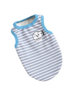 Hong pet color stripe warm vest large