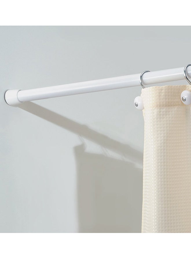 InterDesign Cameo White XL Shower Curtain Tension Rod Adjustable for Bathroom Use Durable Everyday Home and Outdoor Installation - Image 2