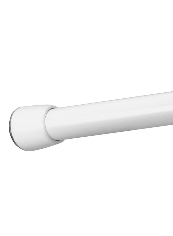InterDesign Cameo White XL Shower Curtain Tension Rod Adjustable for Bathroom Use Durable Everyday Home and Outdoor Installation - Image 1