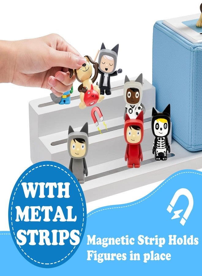 Conamily for TonieBox Shelf, 3-Tier Tonie Shelf Come with Carrying Bag White Toni Shelf Compatible with Toniesbox 1 and Toniesbox 2 Desktop Display Storage Rack for 15 Tonies Figures - Image 4