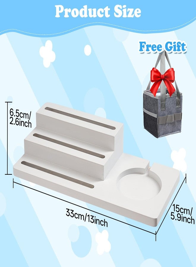 Conamily for TonieBox Shelf, 3-Tier Tonie Shelf Come with Carrying Bag White Toni Shelf Compatible with Toniesbox 1 and Toniesbox 2 Desktop Display Storage Rack for 15 Tonies Figures - Image 2
