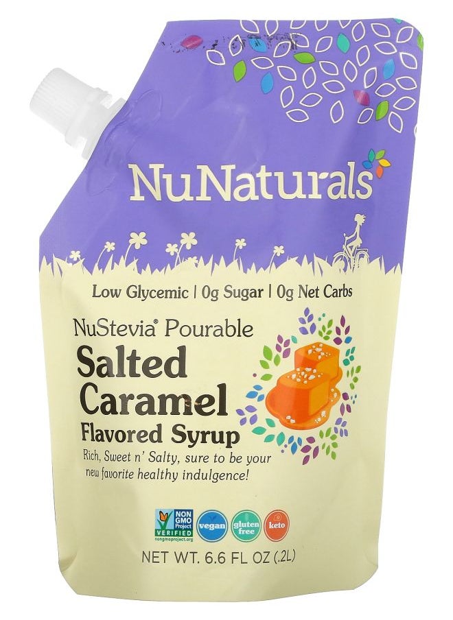 NuStevia Pourable Salted Caramel Flavored Syrup 6.6 fl oz (.2 l) - pzsku/Z0EF6360551B203BAC6D1Z/45/_/1740571508/e576adb2-9ad6-4202-9a96-b64d9e894ec4