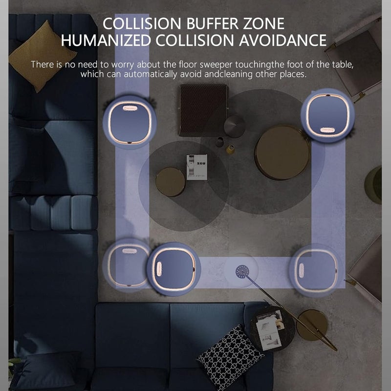 klarako Robot Vacuum Cleaner, Vacuum & Mop with 2000pa Strong Suction, Sweeping Robot Intelligent Household Cleaning Machine Fully Automatic Mopping Machine Room Vacuum Cleaner - Image 2